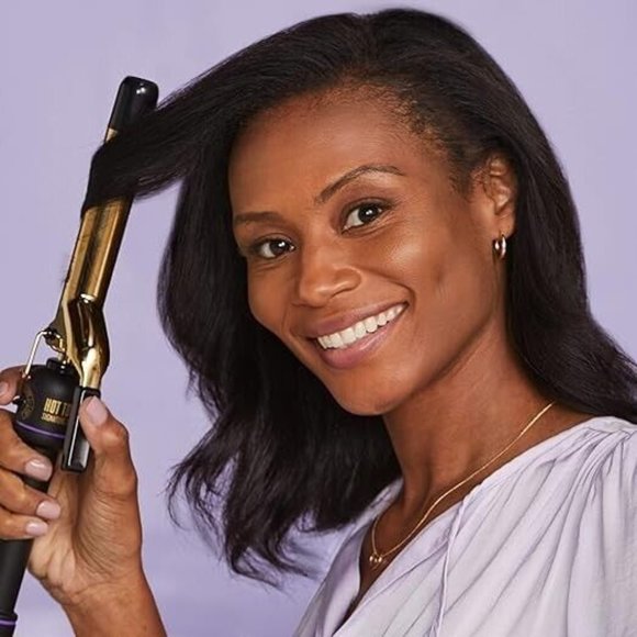 1” Gold Curling Iron Wand by Hot Tools, Heat Up to 430°F Fast Heat in 30 Sec NEW - Picture 3 of 5